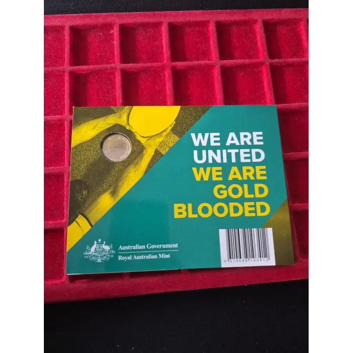 2019 $2 WALLABIES COLOURED COIN 