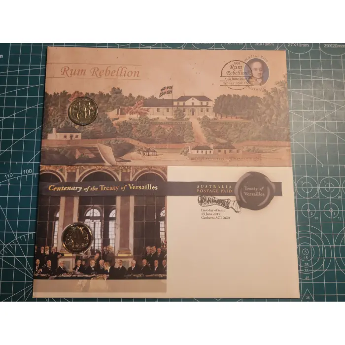 Bundle of 6 history pnc's, welcome stranger, rum rebellion, eureka etc