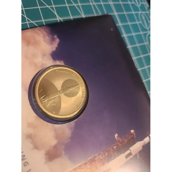2019 moon landing pnc pair, with sound effects (Neil Armstrong's voice) 