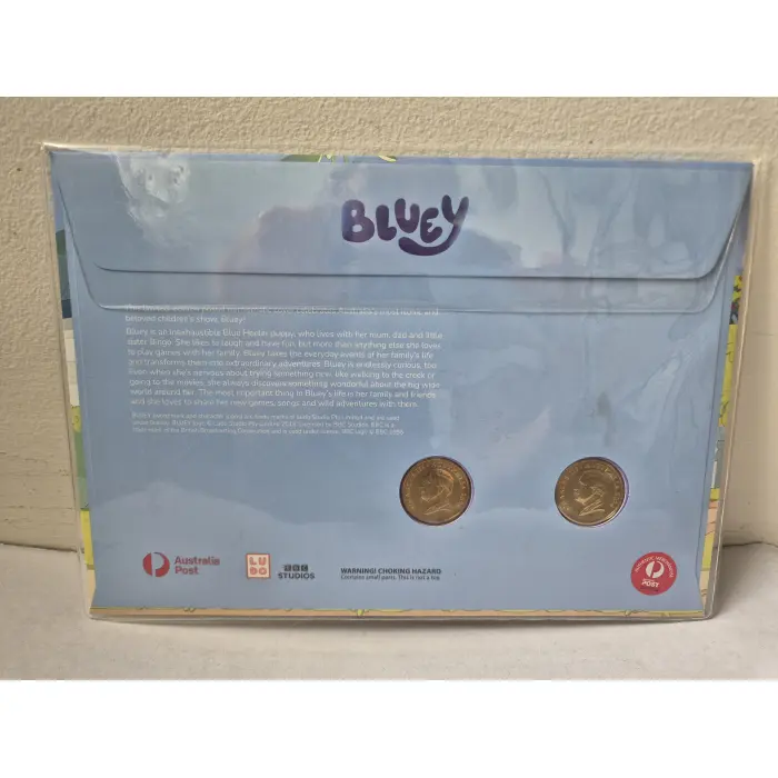 2024 $1 Coloured Bluey 2 Coin Limited Edition PNC