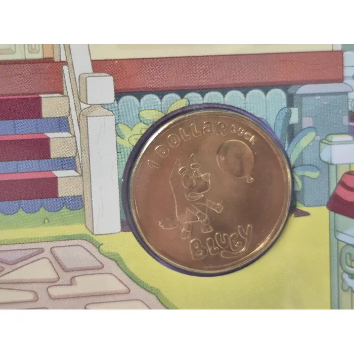 2024 $1 Coloured Bluey 2 Coin Limited Edition PNC