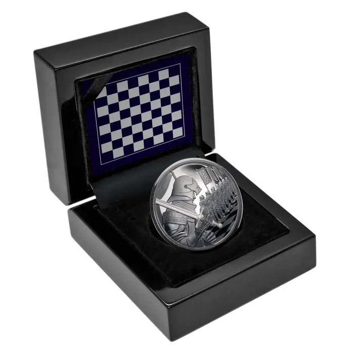 2026 Chess Series – Pawn 1oz Silver Black Proof Coin