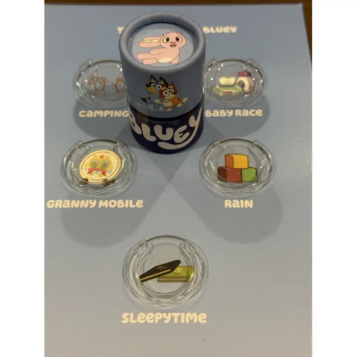 2026 Bluey $2 UNC Collector Folder with sealed tube, plus 2 coloured till coins.