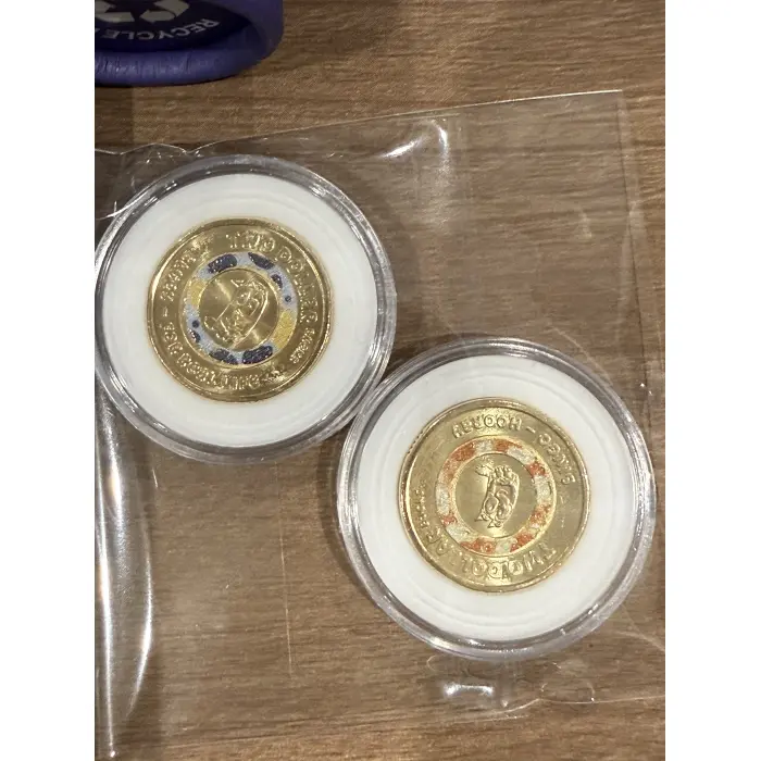2026 Bluey $2 UNC Collector Folder with sealed tube, plus 2 coloured till coins.