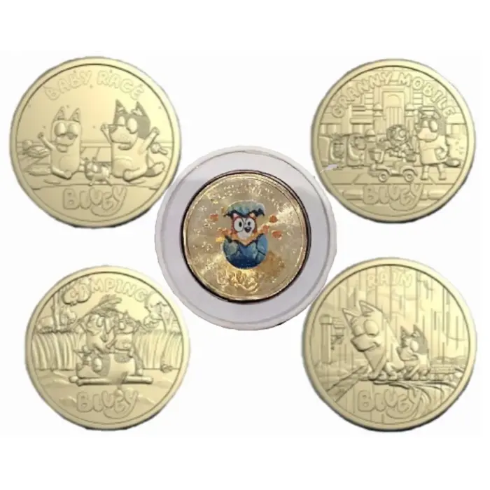 2026 $2 Bluey RARE 'Sleepytime' coin with Tube + Folder + Till Coins