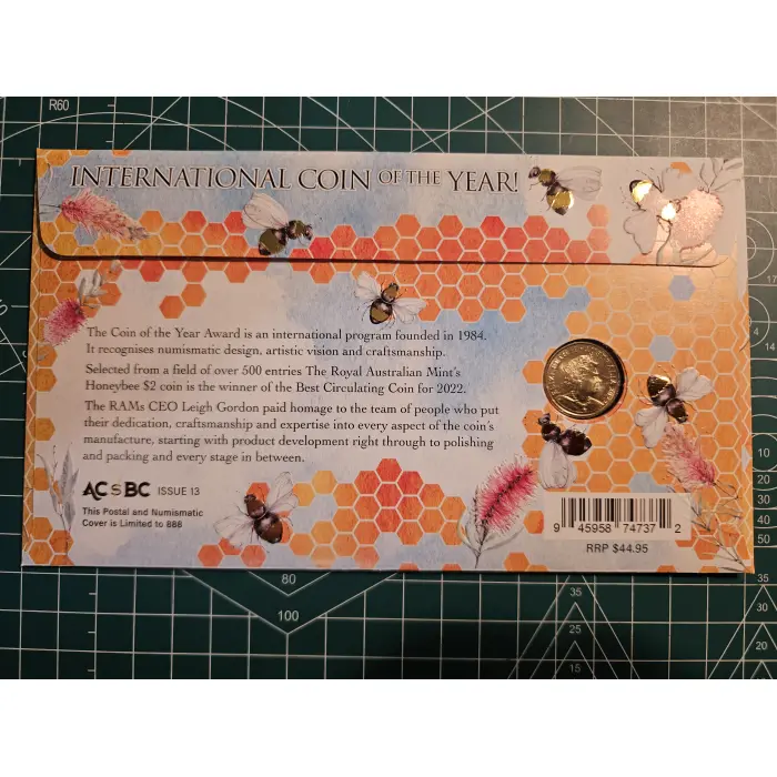 International coin of the year pnc $2 honey bee private issue