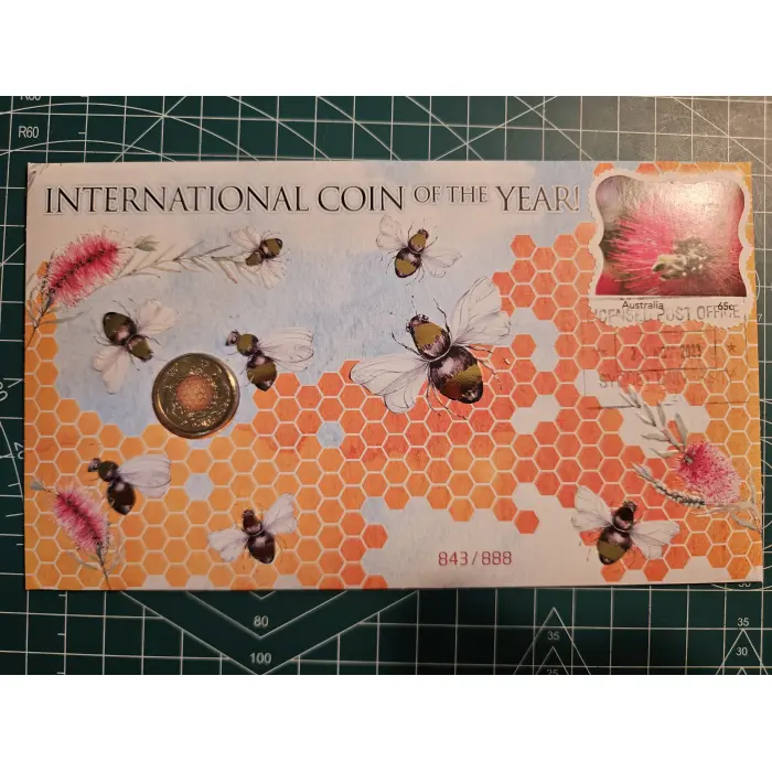 International coin of the year pnc $2 honey bee private issue