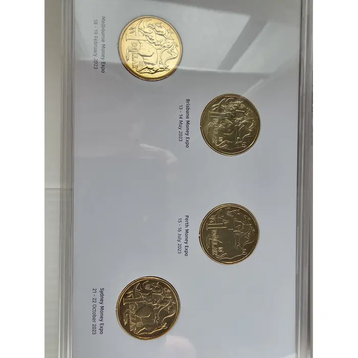 2023 ANDA Money Expo $1 Uncirculated 4 Coin Privy Mark Set