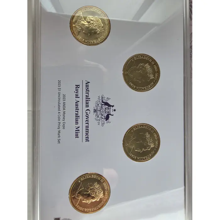 2023 ANDA Money Expo $1 Uncirculated 4 Coin Privy Mark Set