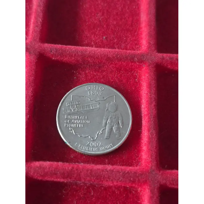 2002 Ohio State Quarter – “Birthplace of Aviation Pioneers” USA 🇺🇸 