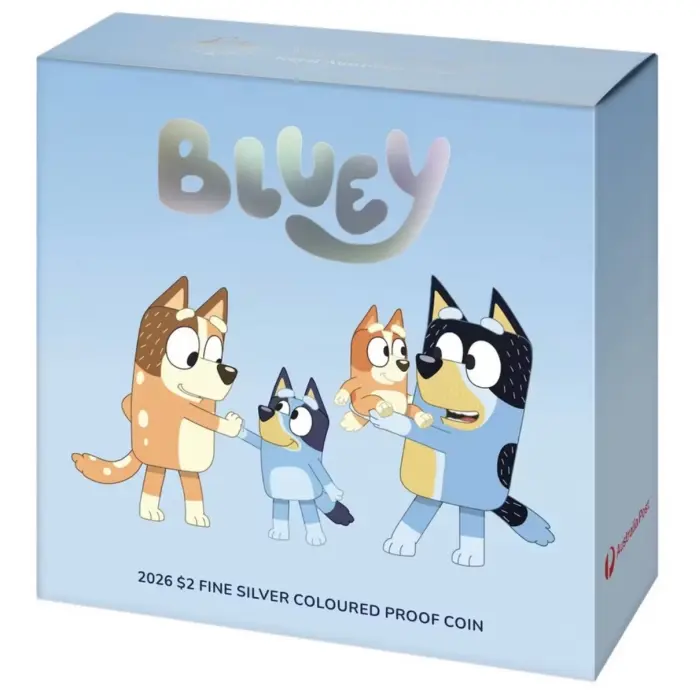 🐶2026 ‘Bluey’ Fine Silver $2 Coloured Proof Coin🐶