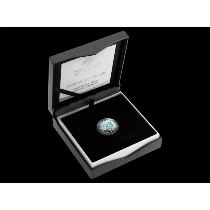 2026 $2 BLUEY SILVER COLOURED PROOF COIN 12000 MINTAGE