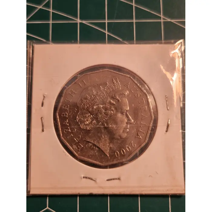 2000 incused millennium 50 cent 