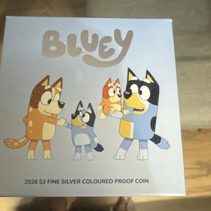 2026 Bluey silver proof coin