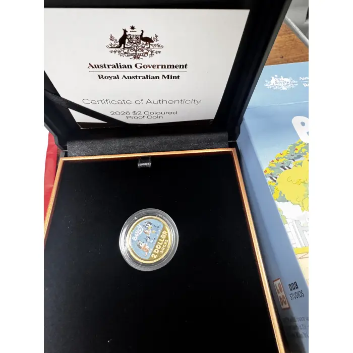 2026 Bluey silver proof coin