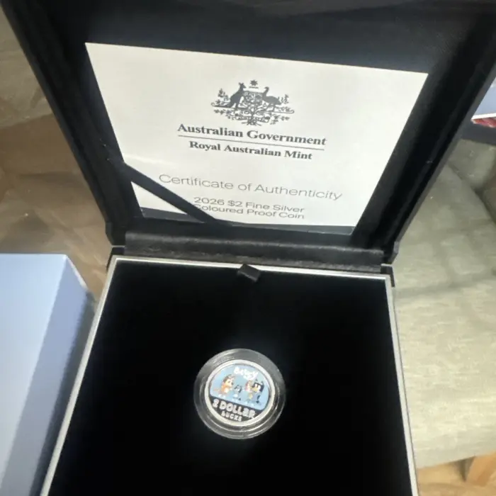 2026 Bluey silver proof coin