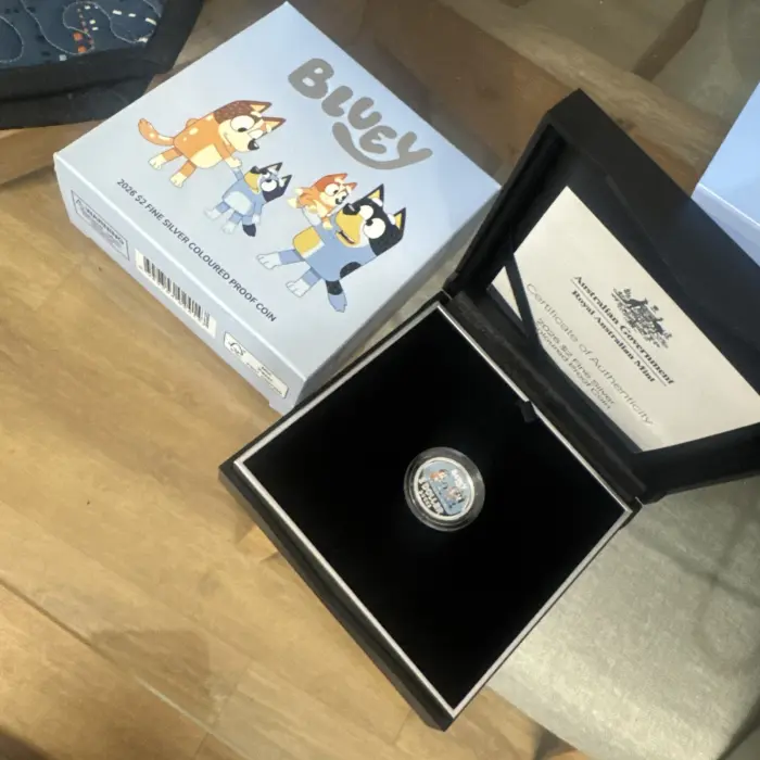 2026 Bluey silver proof coin