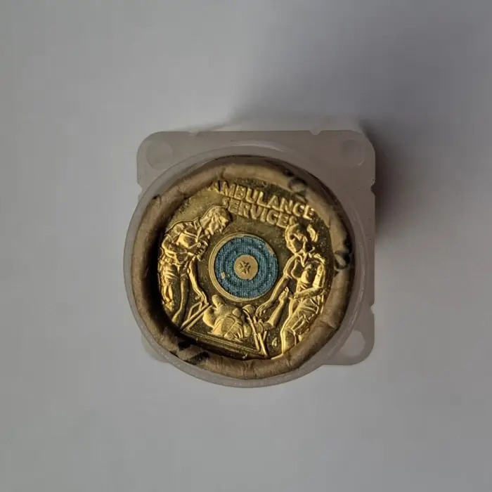 2021 $2 Ambulance Services- Premium H/T Coloured Mint Roll (25 Coins)