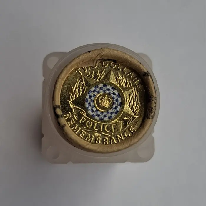 2019 $2 Police Remembrance Premium H/T Coloured Mint Roll (25 Coins)