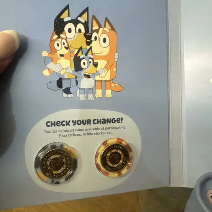 2026 Bluey two $2 coin change