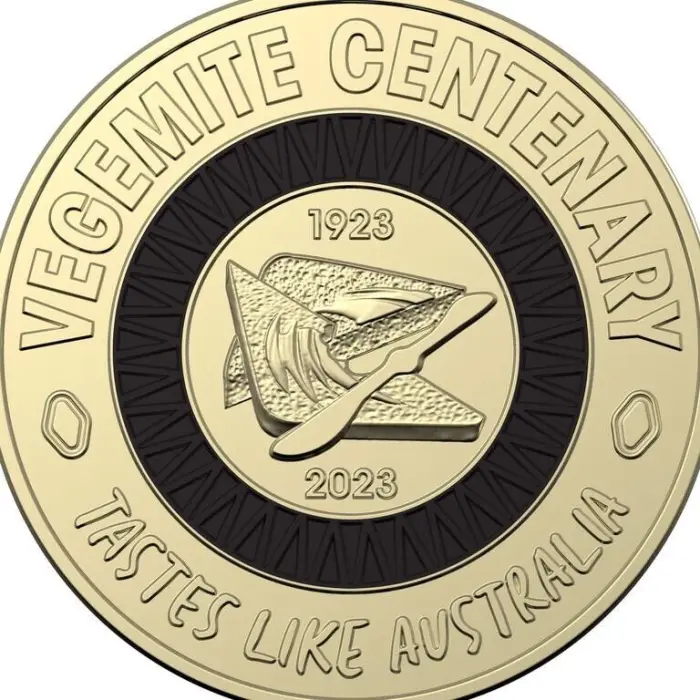 UNC 2023 $2 Vegemite Black RARE Coloured two dollar Coin ex mint bag Queen Head