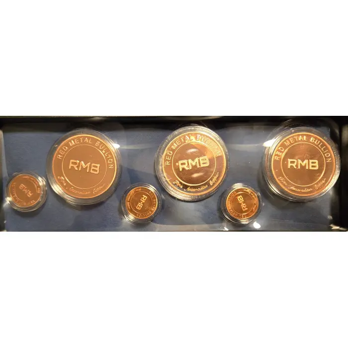 Red poppy copper bullion in stand up display. Purple poppy. Copper poppy.  3+ oz
