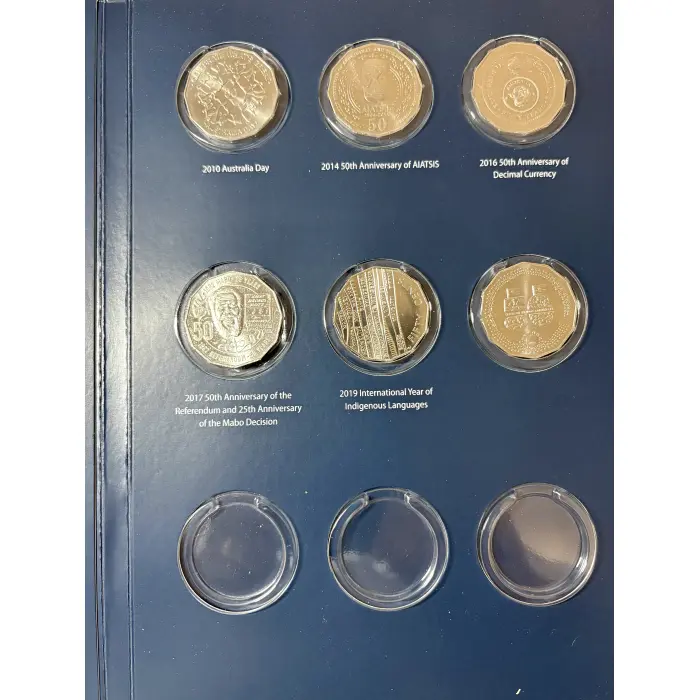 50 cent Coin Collection Folder Complete