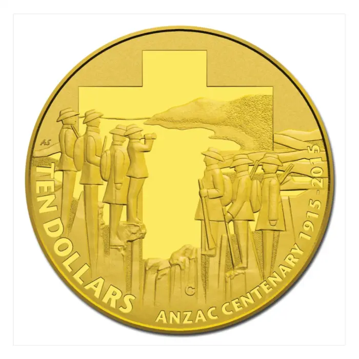 $10 2015 ANZAC Centenary 1/10oz Gold Proof