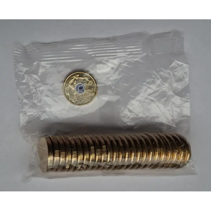 2025 $2 Australian Open Men's Tennis- Coloured Security Coin Bag (25 Coins)