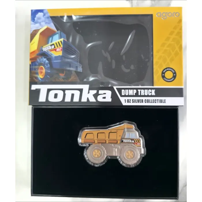 🚛 Tonka Dump Truck 1oz Silver Collectible Coin 🚛Agoro / Limited Mintage 1000 