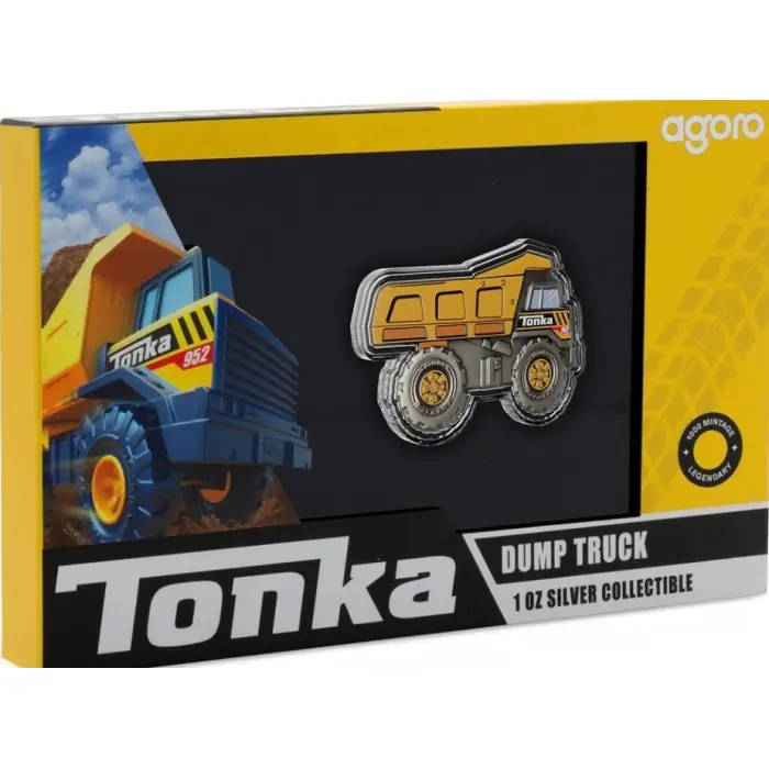 🚛 Tonka Dump Truck 1oz Silver Collectible Coin 🚛Agoro / Limited Mintage 1000 