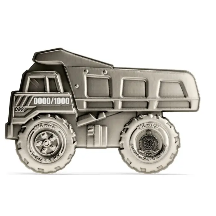 🚛 Tonka Dump Truck 1oz Silver Collectible Coin 🚛Agoro / Limited Mintage 1000 