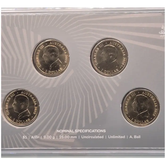 2025 $1 60th Anniversary of RAM Mintmark and Privy Mark Four Coin Set