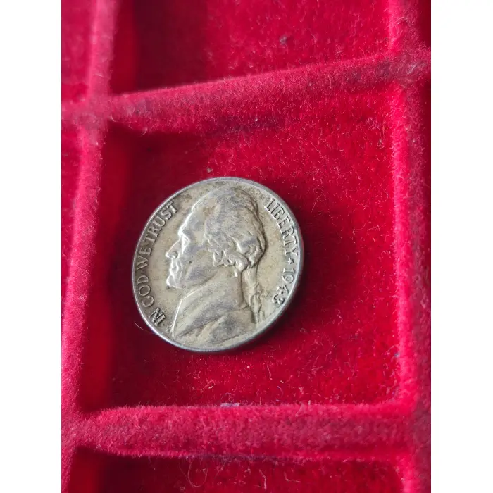 1943 S "SILVER WAR NICKEL" USA 🇺🇸  (SILVER)