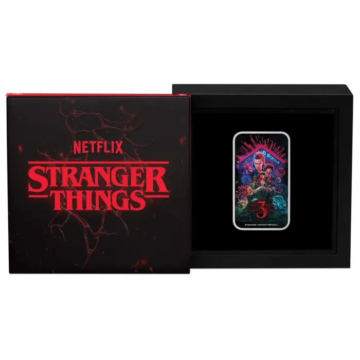 Stranger Things - Season 3 2026 1oz Silver Coloured Rectangular Coin