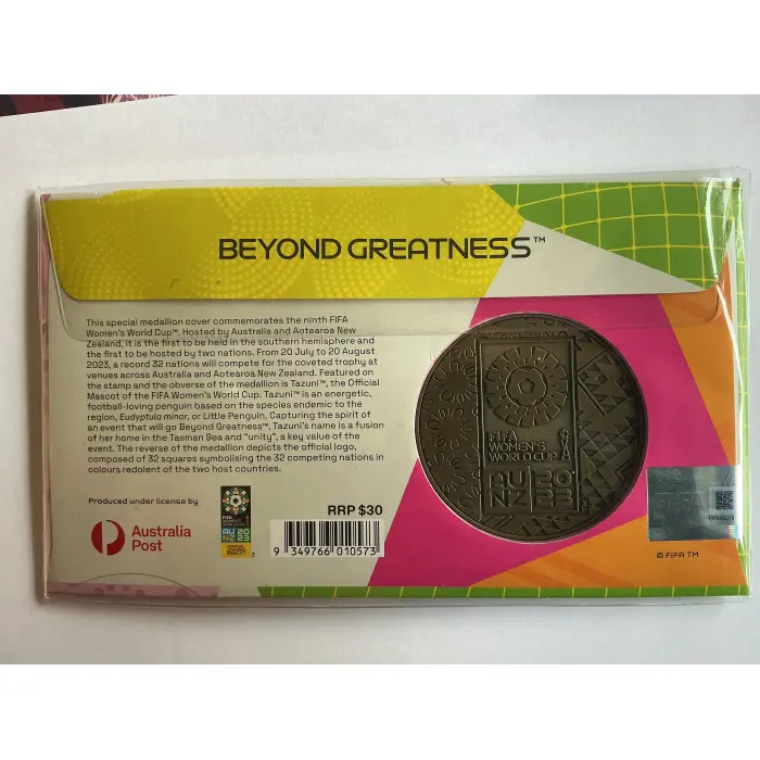 2023 FiFi women’s cup  carded medallion 