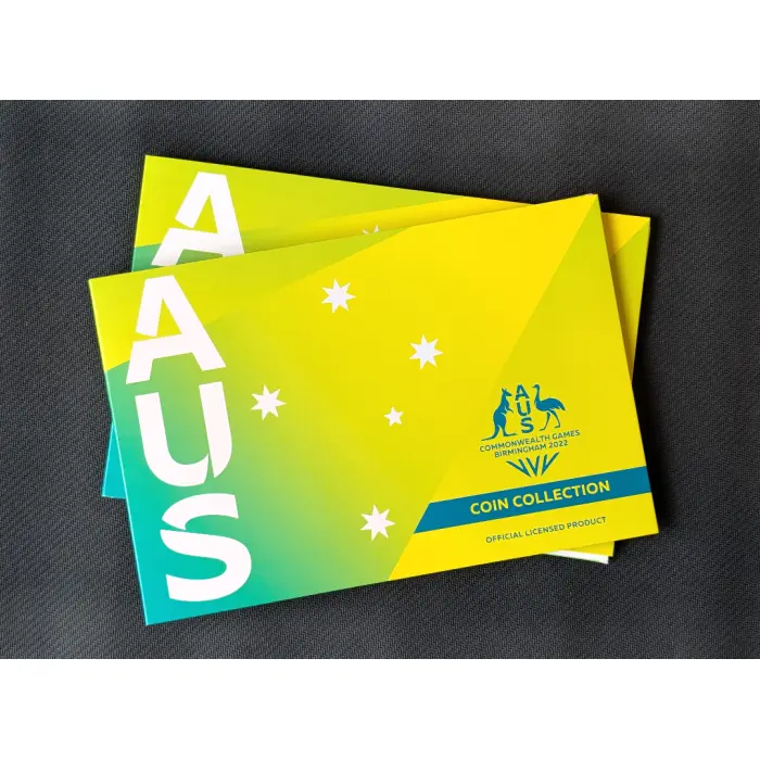 2022 COIN SET 'AUS' COMMONWEALTH GAMES TEAM  FOLDER COLLECTION BRAND NEW