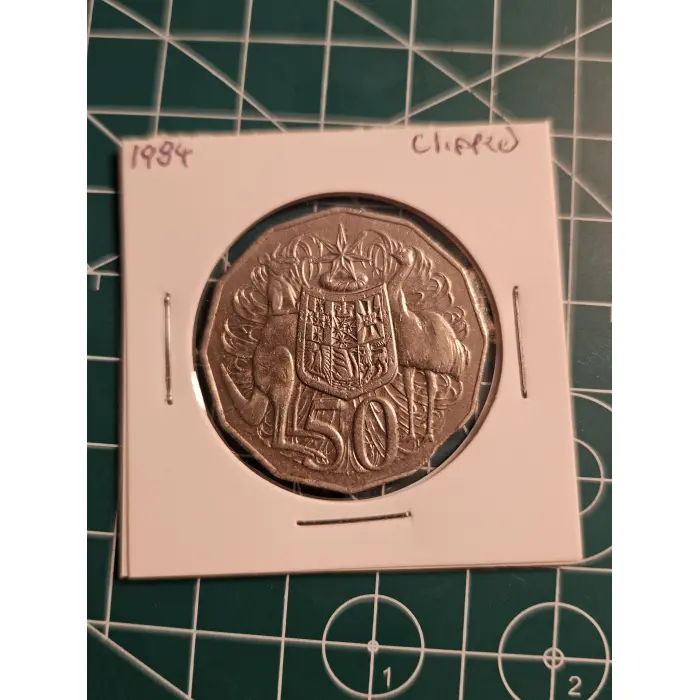 1984 COA 50 cent clipped planchet 