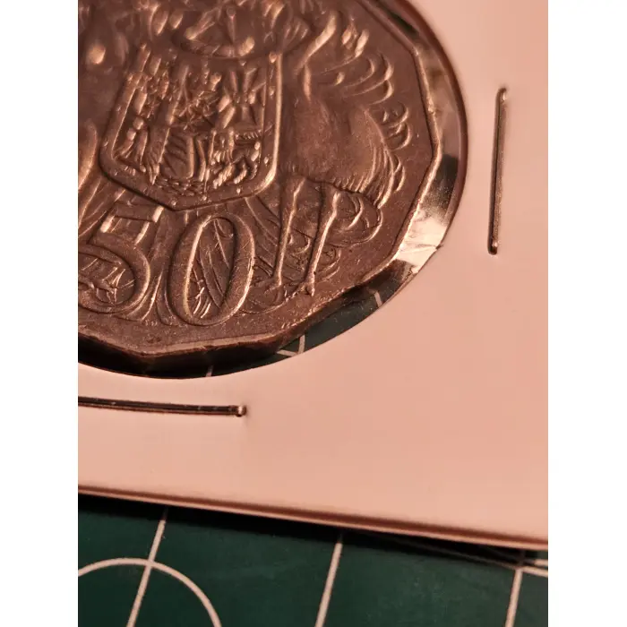 1984 COA 50 cent clipped planchet 