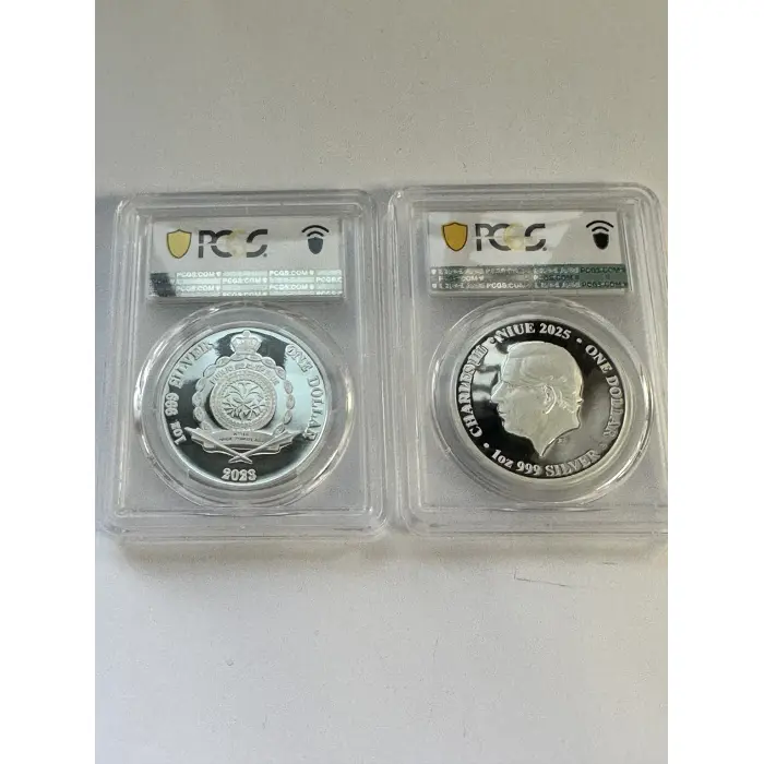 Azure Kingfisher & Hummingbird 1oz Coloured Proof Coins Graded
