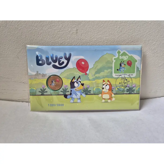 2024 $1 Coloured Bluey Coin Limited Edition PNC