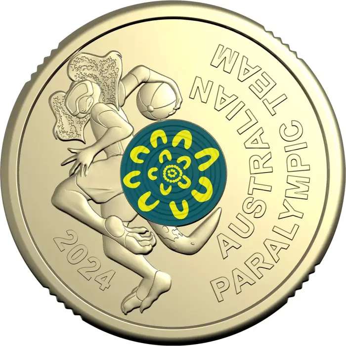 Royal Australian Mint 2024 Australian Paralympic Team $2 Coloured Uncirculated C