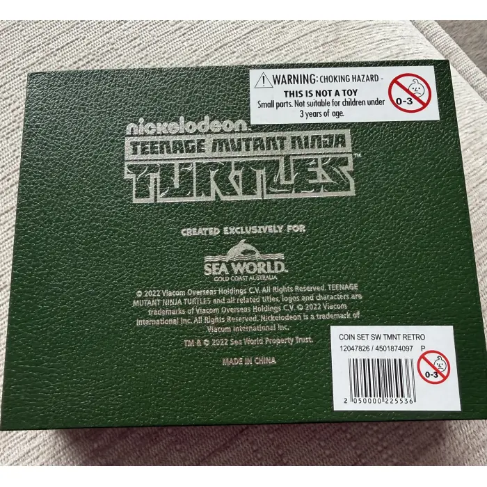 TMNT Collector 5 Coin Set RARE Sea World #35 Of 500 