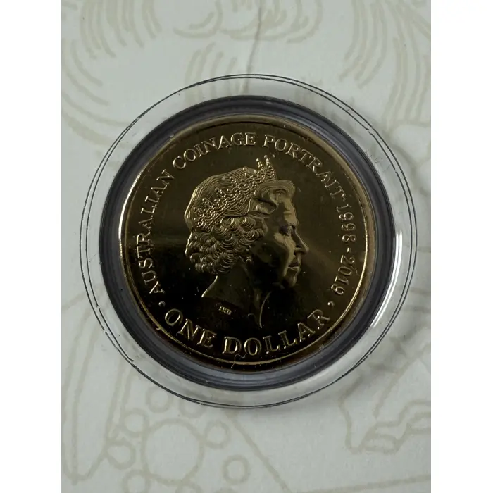 2019 A New Effigy Era 6th Portrait $1 Uncirculated Coin on Card