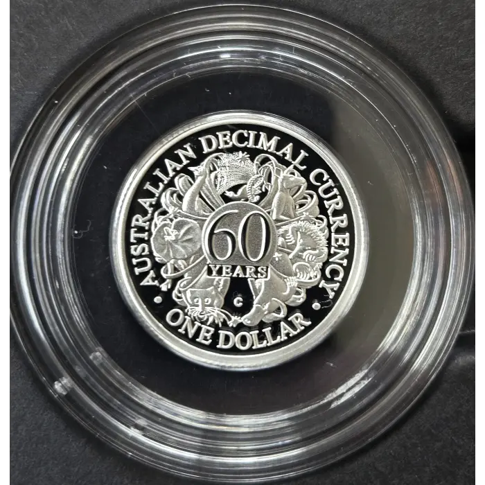 2026 $1 60TH ANNIVERSARY OF DECIMAL CURRENCY 'C' MINTMARK SILVER PROOF 