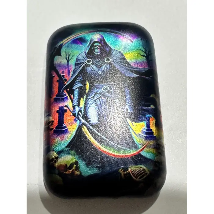 Carpathian Mint Grim Reaper 2oz colorised silver bar 2024