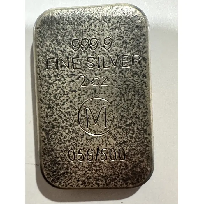 Carpathian Mint Grim Reaper 2oz colorised silver bar 2024