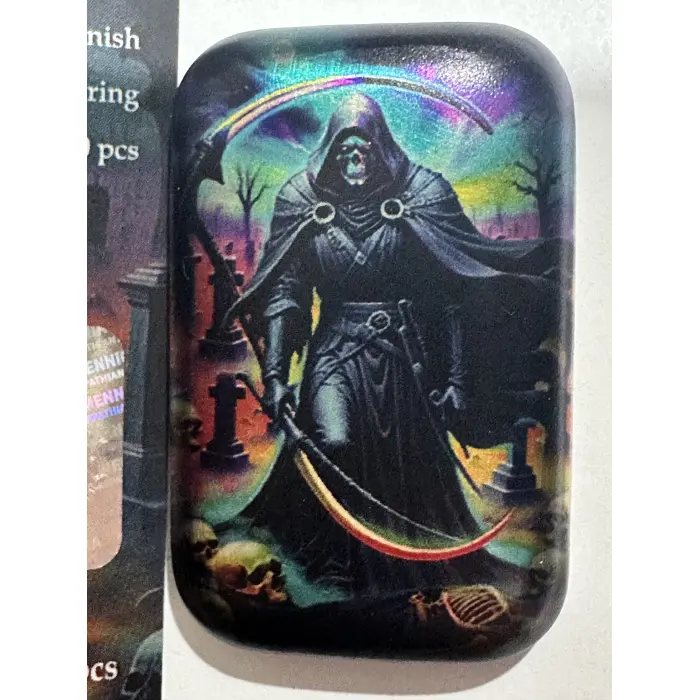 Carpathian Mint Grim Reaper 2oz colorised silver bar 2024