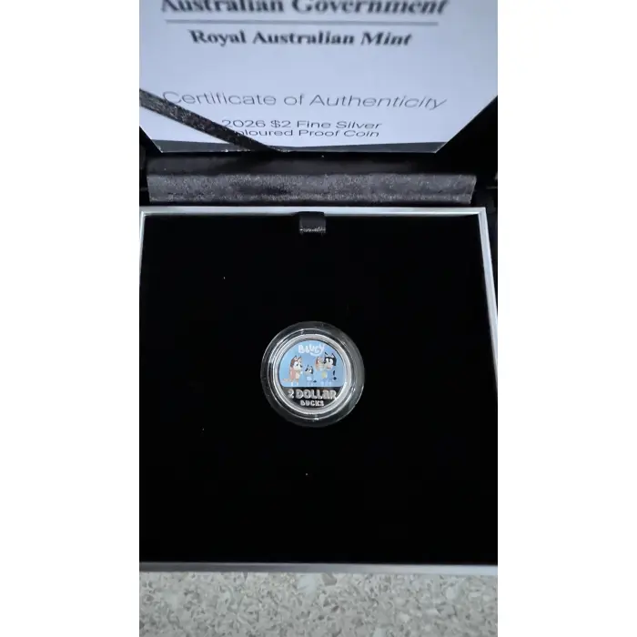 2026 $2 Bluey Silver Proof coin!
