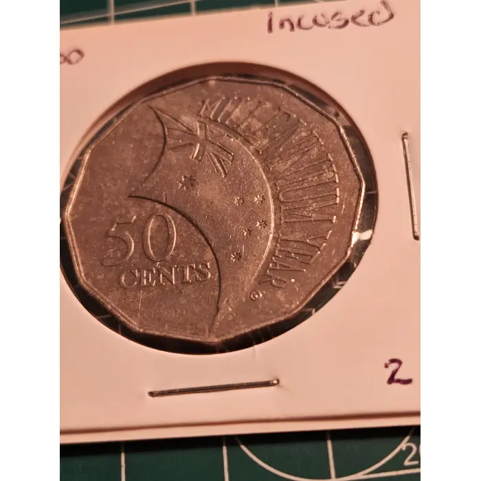 2000 incused millennium 50 cent 